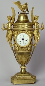 Clock Vase with an Eagle