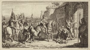 Clovis I, King of the Franks, Entering Toulouse After Defeating the Visigoths, 508 by French School