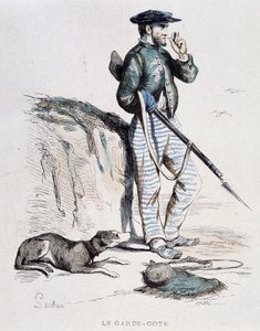 Coast Guard 19th Century by Soubon by French School