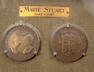 Coin minted after the marriage of Mary Queen of Scots and Francis II
