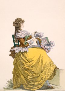 Colinette, Plate No.315 from Galeries des Modes et Costumes Francais, c.1778-87 by French School