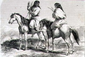 Comanche Indians in the 1860s by French School