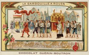 Commemorating the deliverance of Rouen from the Gargouille by St Romanus