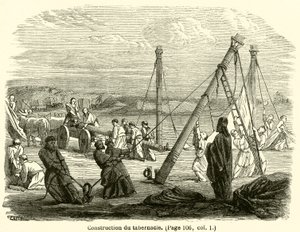 Construction of the Tabernacle (engraving)