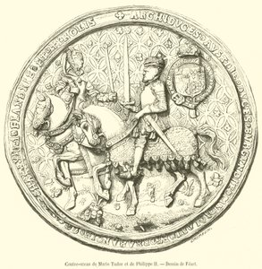 Counter-seal of Mary Tudor and Philip II by French School