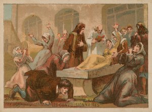 Convulsionaries or religious mystics in trances by French School
