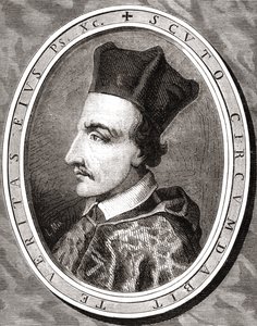 Cornelius Jansen, Bishop of Ypres, engraved by Pannemaker after Latenacci, from 