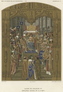 Coronation of Charles VI by French School