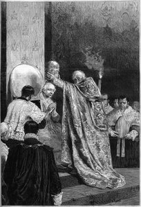 Coronation of Pope Leon XIII in the Sistine Chapel by French School