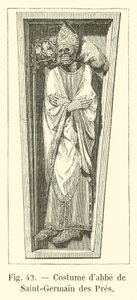 Costume of the abbot of Saint-Germain des Pres by French School