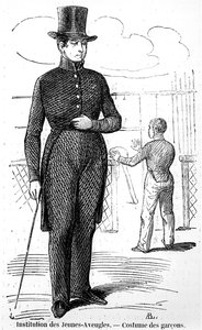 Costume for Boys at the Institute for the Young Blind, in Tableau de Paris by Edmond Texier, published in 1852 by French School