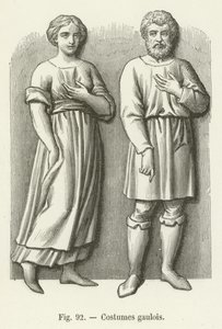 Gaulish costumes by French School
