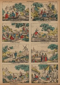 Countryside Scenes by French School