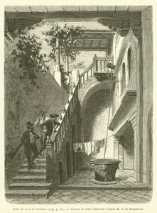 Courtyard of the Casa Goldoni by French School