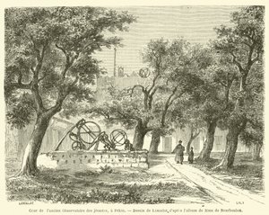 Courtyard of the Former Jesuit Observatory, in Beijing (engraving) by French School