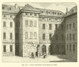 Inner Courtyard of La Force in 1840