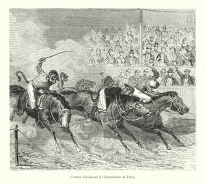 Animal Races at the Paris Hippodrome by French School