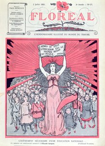 Cover of Floreal magazine celebrating the fortieth anniversary of Ecoles Laiques in France by French School