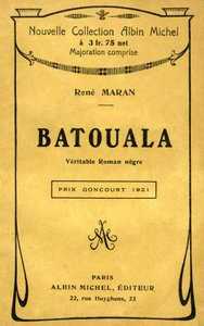 Cover of the book “Batouala, veritable novel negre” by Rene Maran