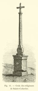 Cross of the nuns of Sainte-Catherine by French School