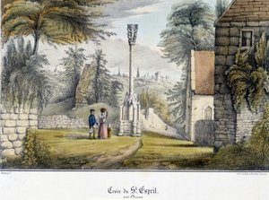 Cross of the Holy Spirit near Dinan by French School