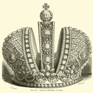 Crown of Elizabeth of Russia by French School
