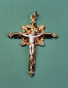 Crucifix given by Mary Queen of Scots to the last Abbot of Westminster, John Feckenham by French School