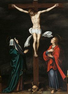 Crucifixion. Triptych of Aubery