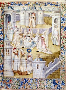 Dance in a Castle. Miniature from 