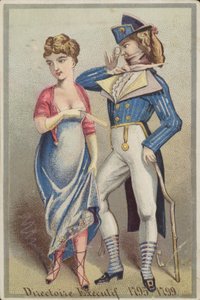 Dandy Gentleman Standing with Lady
