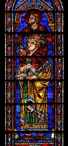 Daniel with St Mark on His Shoulders by French School