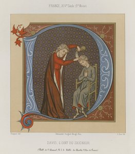 David, the Anointed of the Lord by French School