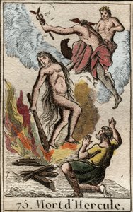 Death and apotheosis of Hercules. From “Mythology of Youth” by Pierre Blanchard 1803. by French School