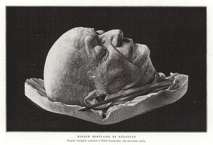 Death Mask of Pierre-Jean de Beranger by French School