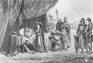 Death of Louis IX in 1270 by French School