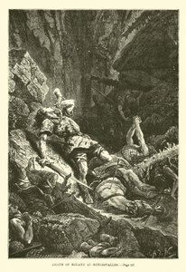 Death of Roland at Roncesvalles by French School