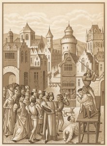 Decapitation of Guillaume de Pommiers by French School