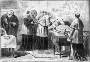 Death of Pope Pius IX: Ritual of the Recognition of the Death of the Pope (1878) by French School