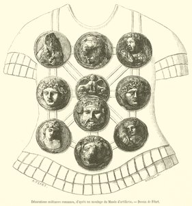 Roman Military Decorations (engraving) by French School