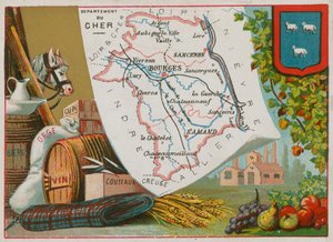 Department of Cher in the Centre Region of France by French School