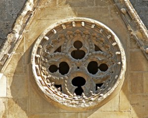 Rosette on the west façade