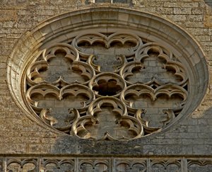 Rosette on the west façade