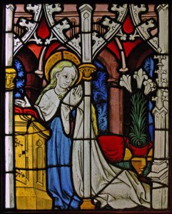 The Virgin Mary at the Annunciation, originally from the Upper Rhine by French School
