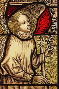 The angel Gabriel at the Annunciation, originally from the Upper Rhine