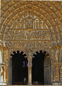 Central door in the west façade by French School