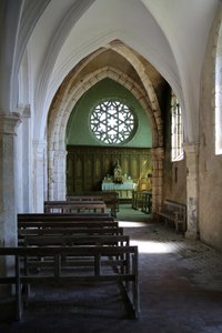 The south aisle looking eastwards by French School