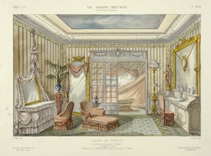 Design for a Bathroom Suite from Le Garde-Meuble, Paris, c.1890
