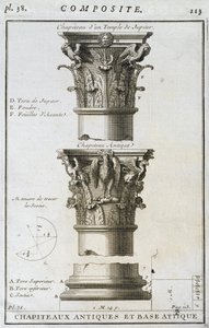 Design for an ancient capital and base from a Temple of Jupiter