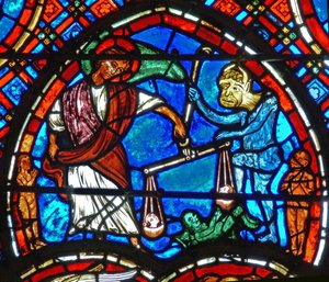 Detail (St. Michael weighs souls)