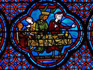 Detail (parable of Lazarus and Dives) by French School